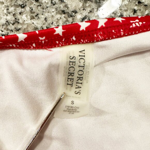 Victoria's Secret Bikini Swimsuit Set Womens Size S Red with White Stars… - Picture 7 of 8